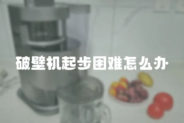 破壁機(jī)起步困難怎么辦