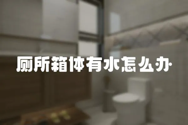 廁所箱體有水怎么辦
