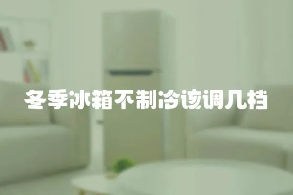 冬季冰箱不制冷該調幾檔