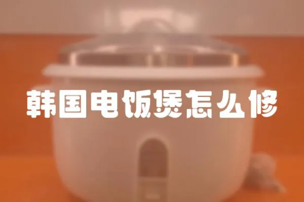 韓國電飯煲怎么修