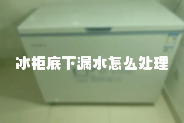 冰柜底下漏水怎么處理