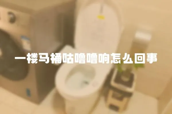 一樓馬桶咕嚕嚕響怎么回事