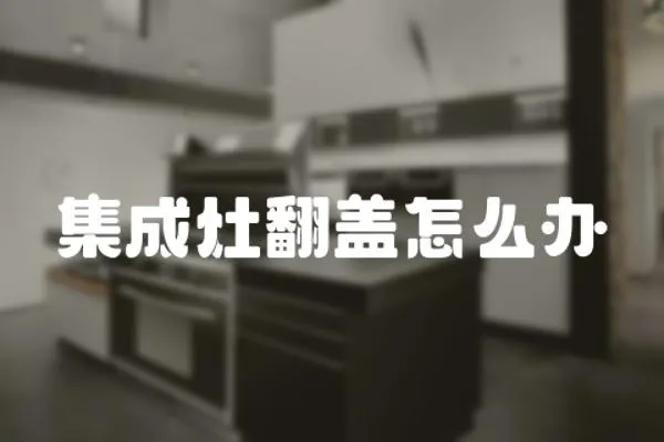 集成灶翻蓋怎么辦