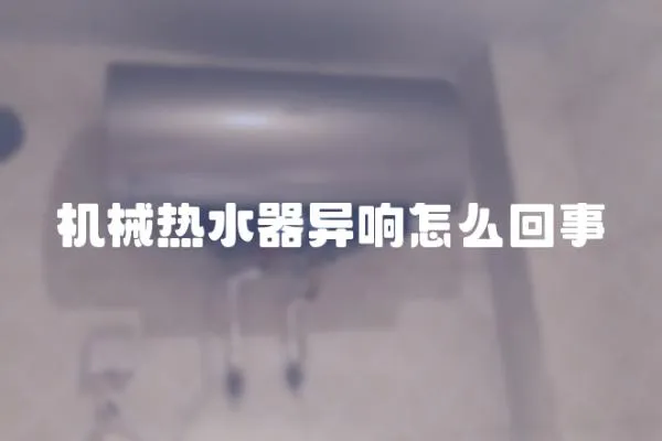 機械熱水器異響怎么回事