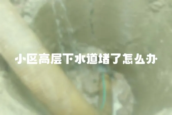 小區高層下水道堵了怎么辦