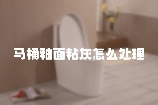 馬桶釉面粘灰怎么處理