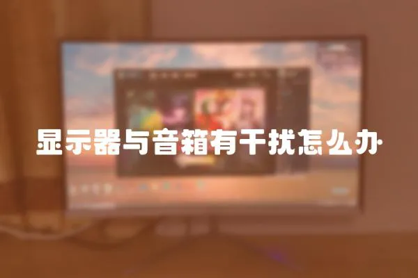 顯示器與音箱有干擾怎么辦