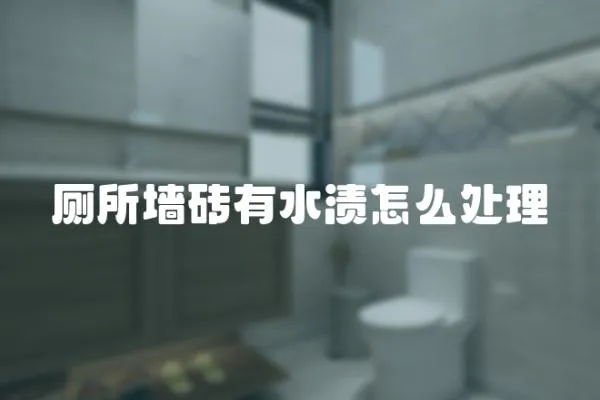 廁所墻磚有水漬怎么處理