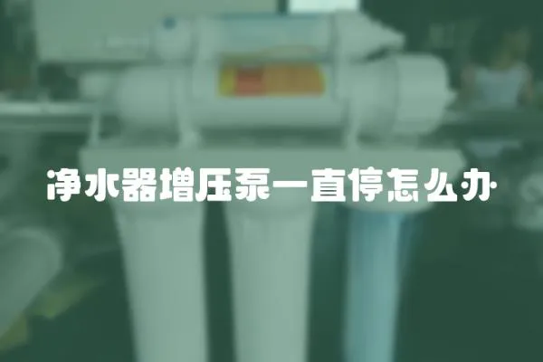 凈水器增壓泵一直停怎么辦
