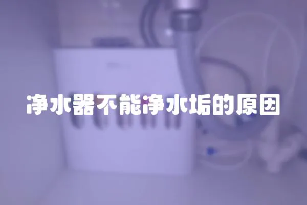 凈水器不能凈水垢的原因