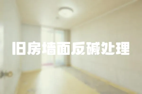 舊房墻面反堿處理