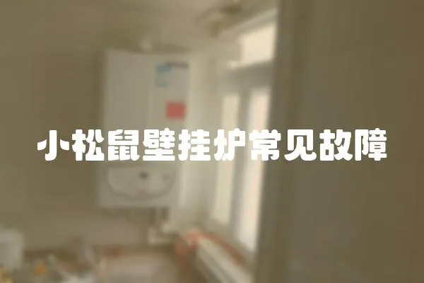 小松鼠壁掛爐常見故障