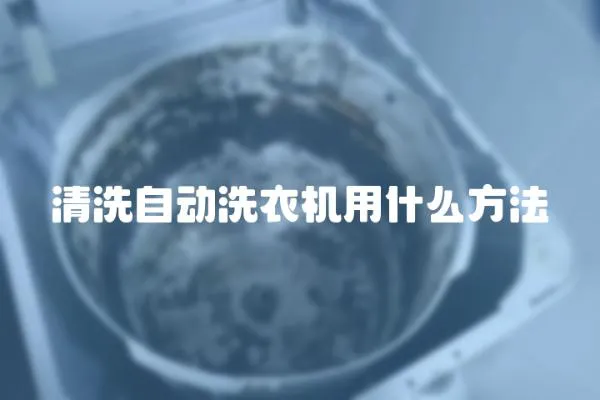 清洗自动洗衣机用什么方法