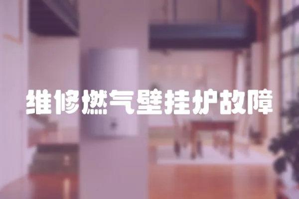 維修燃氣壁掛爐故障