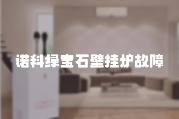 諾科綠寶石壁掛爐故障