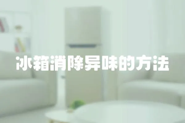 冰箱消除異味的方法