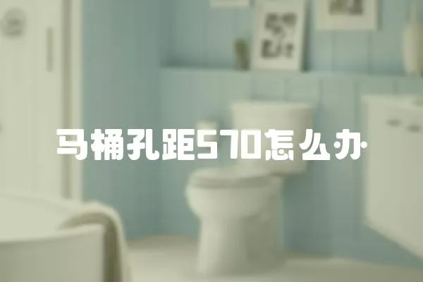 馬桶孔距570怎么辦