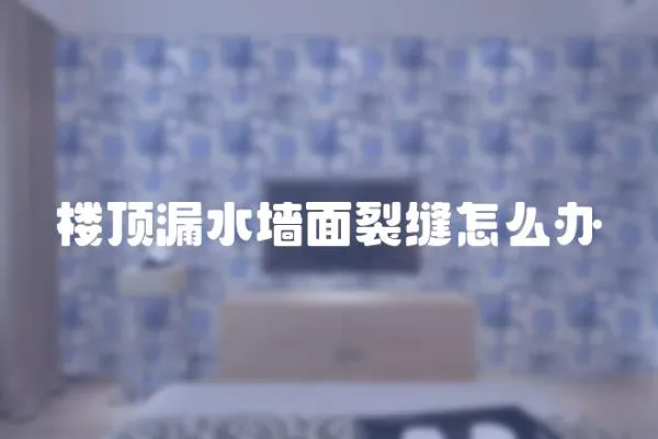 樓頂漏水墻面裂縫怎么辦