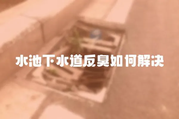 水池下水道反臭如何解決