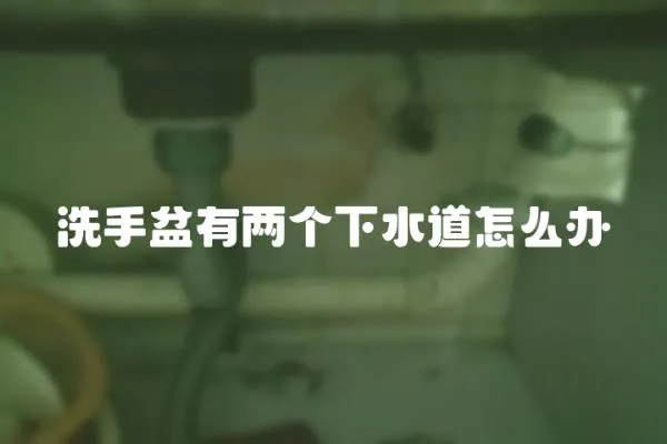洗手盆有兩個下水道怎么辦