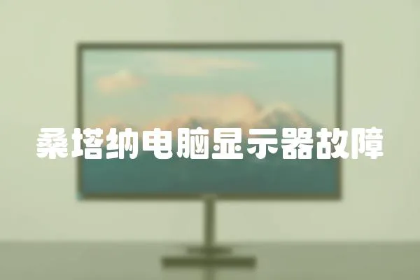 桑塔納電腦顯示器故障