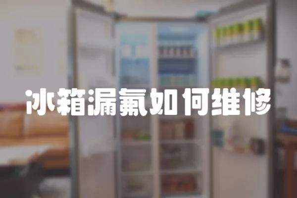 冰箱漏氟如何維修