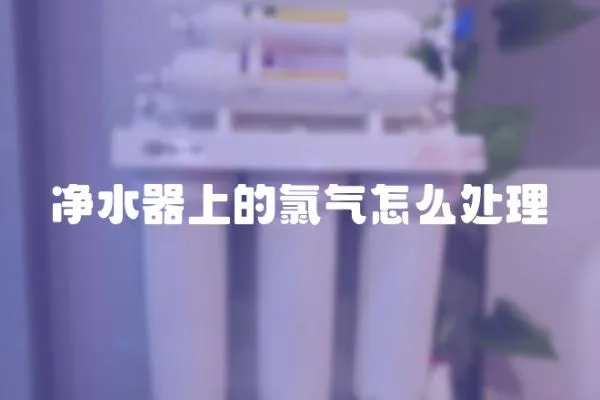 凈水器上的氯氣怎么處理