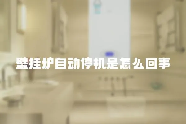 壁掛爐自動停機是怎么回事