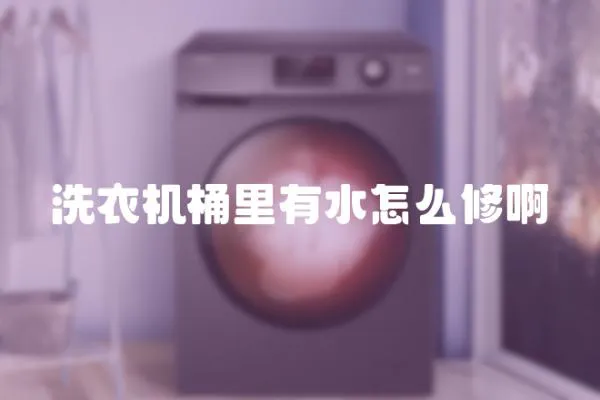 洗衣機桶里有水怎么修啊