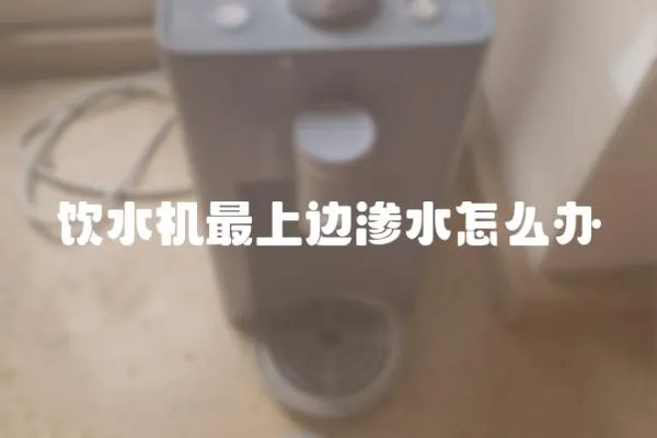 飲水機(jī)最上邊滲水怎么辦