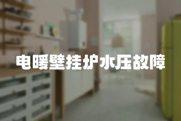 電暖壁掛爐水壓故障