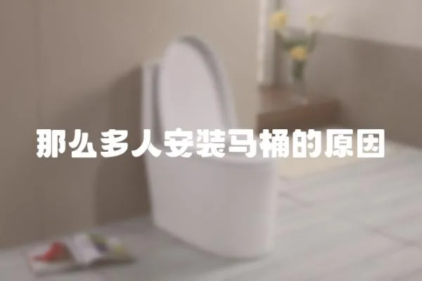 那么多人安裝馬桶的原因