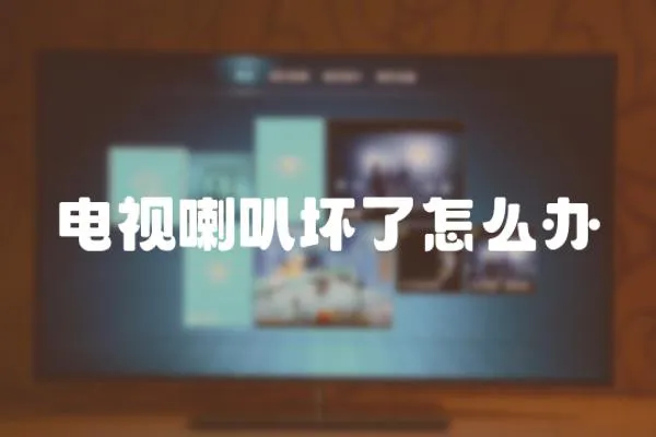 電視喇叭壞了怎么辦