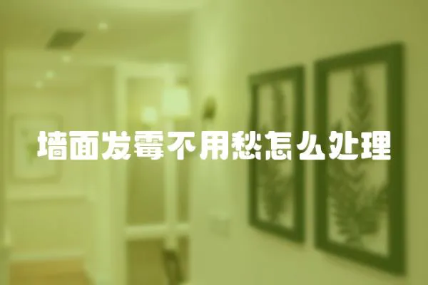 墻面發霉不用愁怎么處理