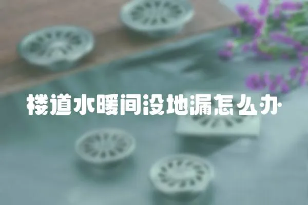 樓道水暖間沒地漏怎么辦