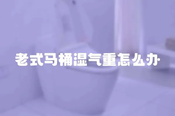 老式馬桶濕氣重怎么辦