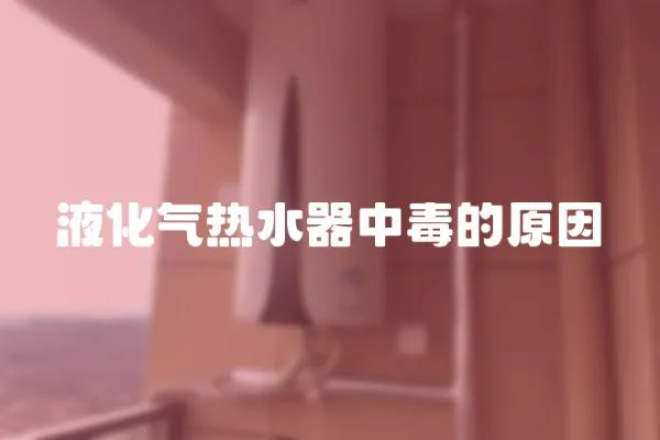 液化氣熱水器中毒的原因