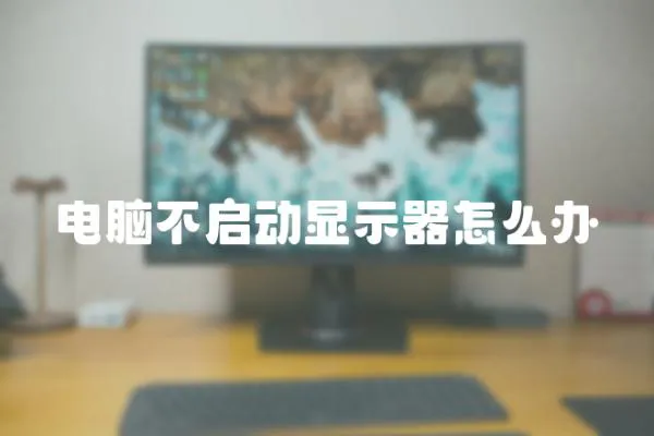 電腦不啟動顯示器怎么辦