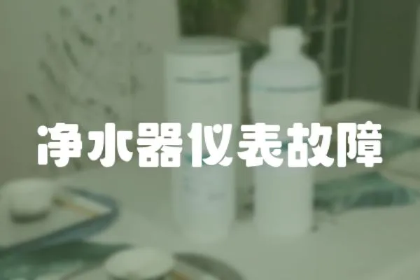 凈水器儀表故障