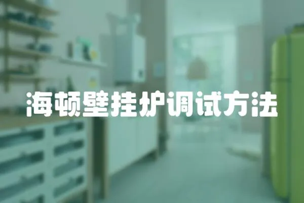 海頓壁掛爐調試方法