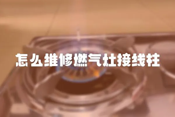 怎么維修燃氣灶接線柱
