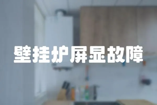 壁掛爐屏顯故障