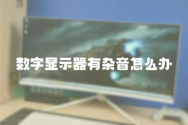 數(shù)字顯示器有雜音怎么辦