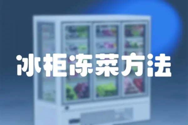 冰柜凍菜方法