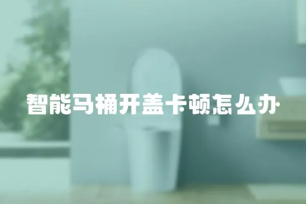 智能馬桶開蓋卡頓怎么辦