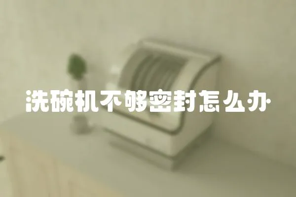 洗碗機(jī)不夠密封怎么辦
