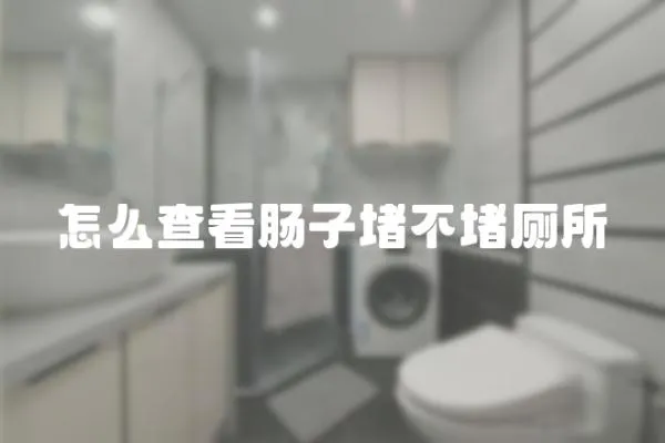 怎么查看腸子堵不堵廁所