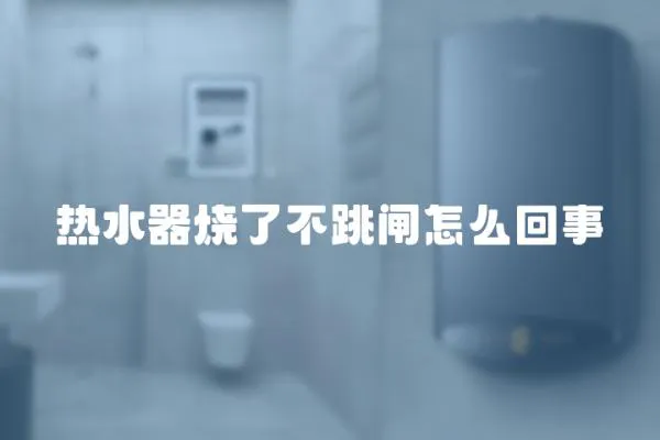 熱水器燒了不跳閘怎么回事