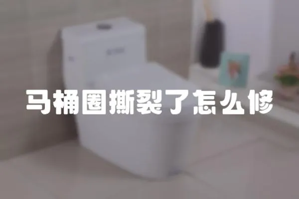馬桶圈撕裂了怎么修