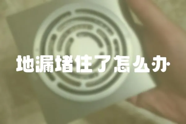 地漏堵住了怎么辦